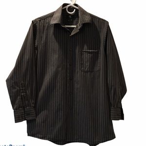 Calvin Klein Striped Button Down Dress Shirt